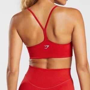Gymshark Sweat Seamless Salsa Red Sport Lifting‎ Bra Medium (Small) NWOT Gymwear